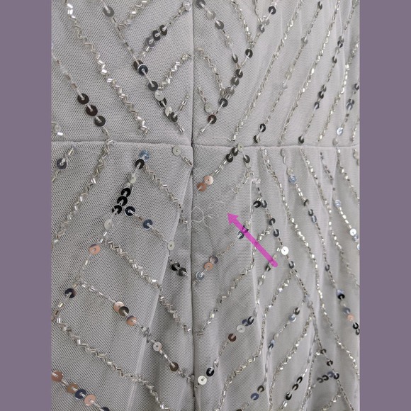 Frock and Frill Size 4 Bridesmaid Short Sleeve Maxi Gown Dress In Light Gray - Picture 10 of 12